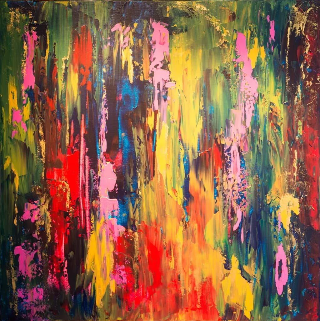 Vibrant Symphony: A Kaleidoscope of Colorful Emotions in Abstract Expressionism
