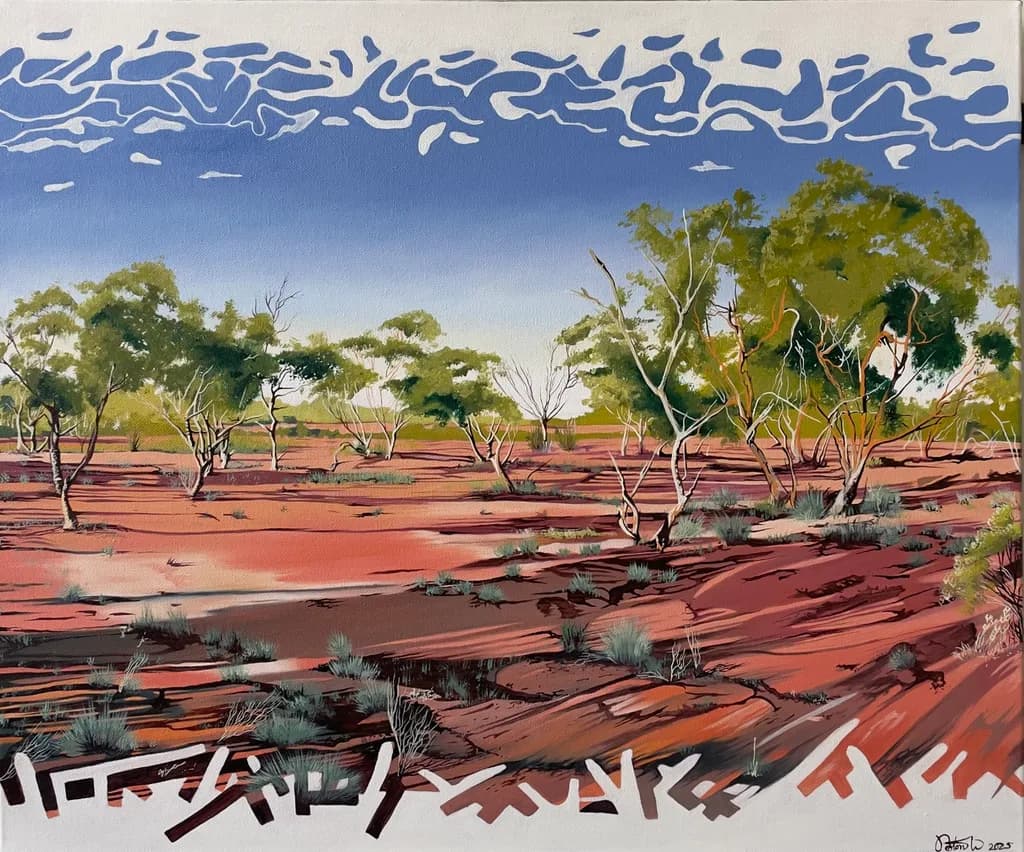 Whispers of the Outback: A Contemplative Journey Through Australian Landscapes in Oil on Canvas