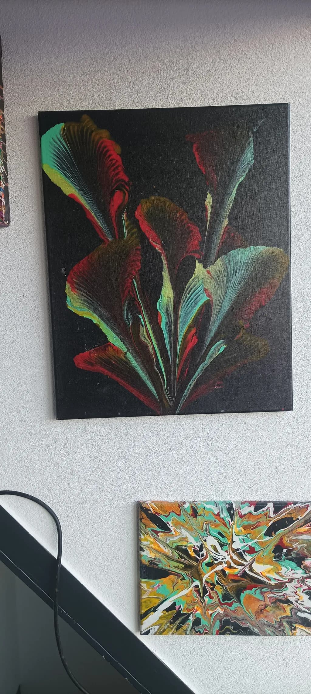 Vibrant Flora: A Dance of Color and Form on Canvas