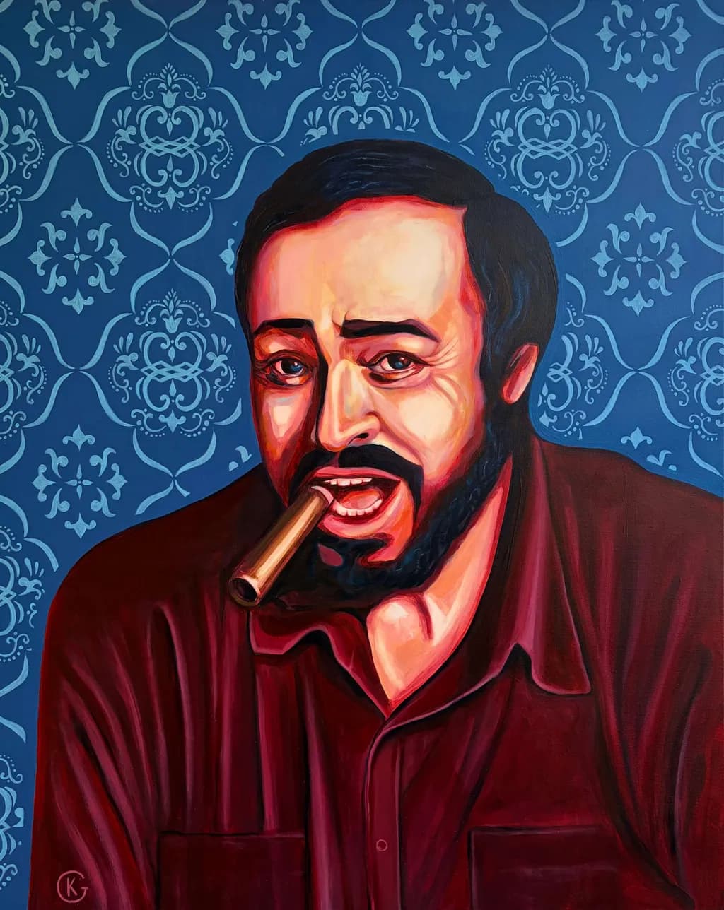 Pavarotti Portrait