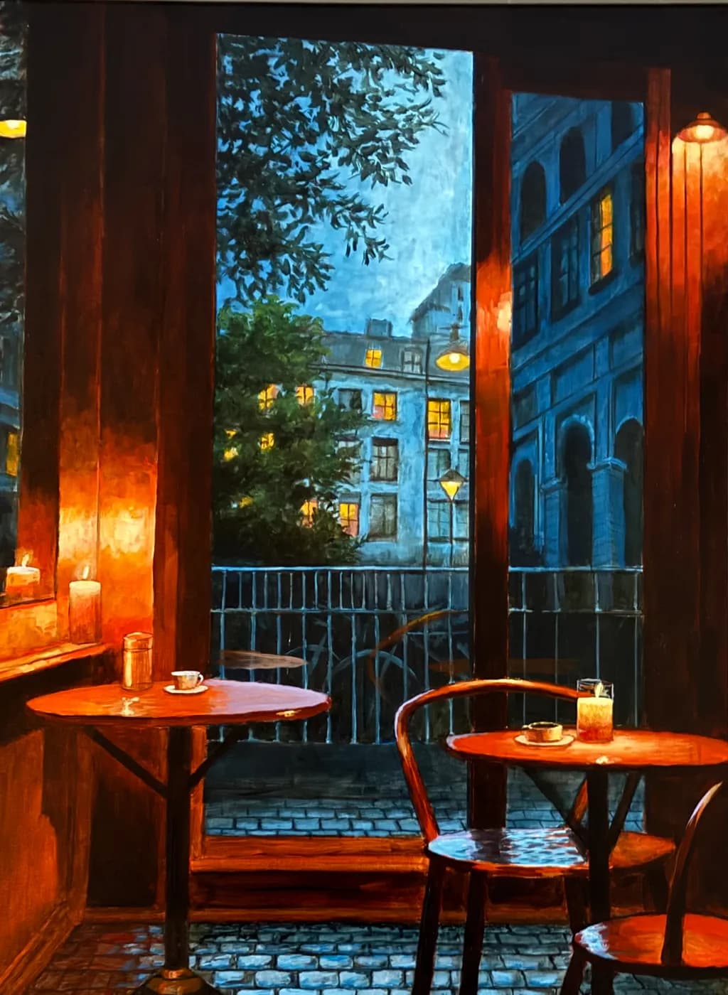 Cozy Parisian Cafe