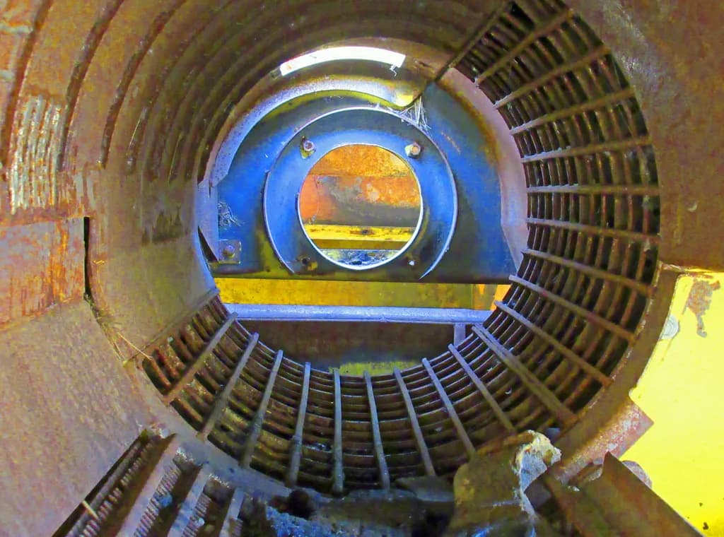 "Through the Lens: A Unique Perspective on Farm Machinery"