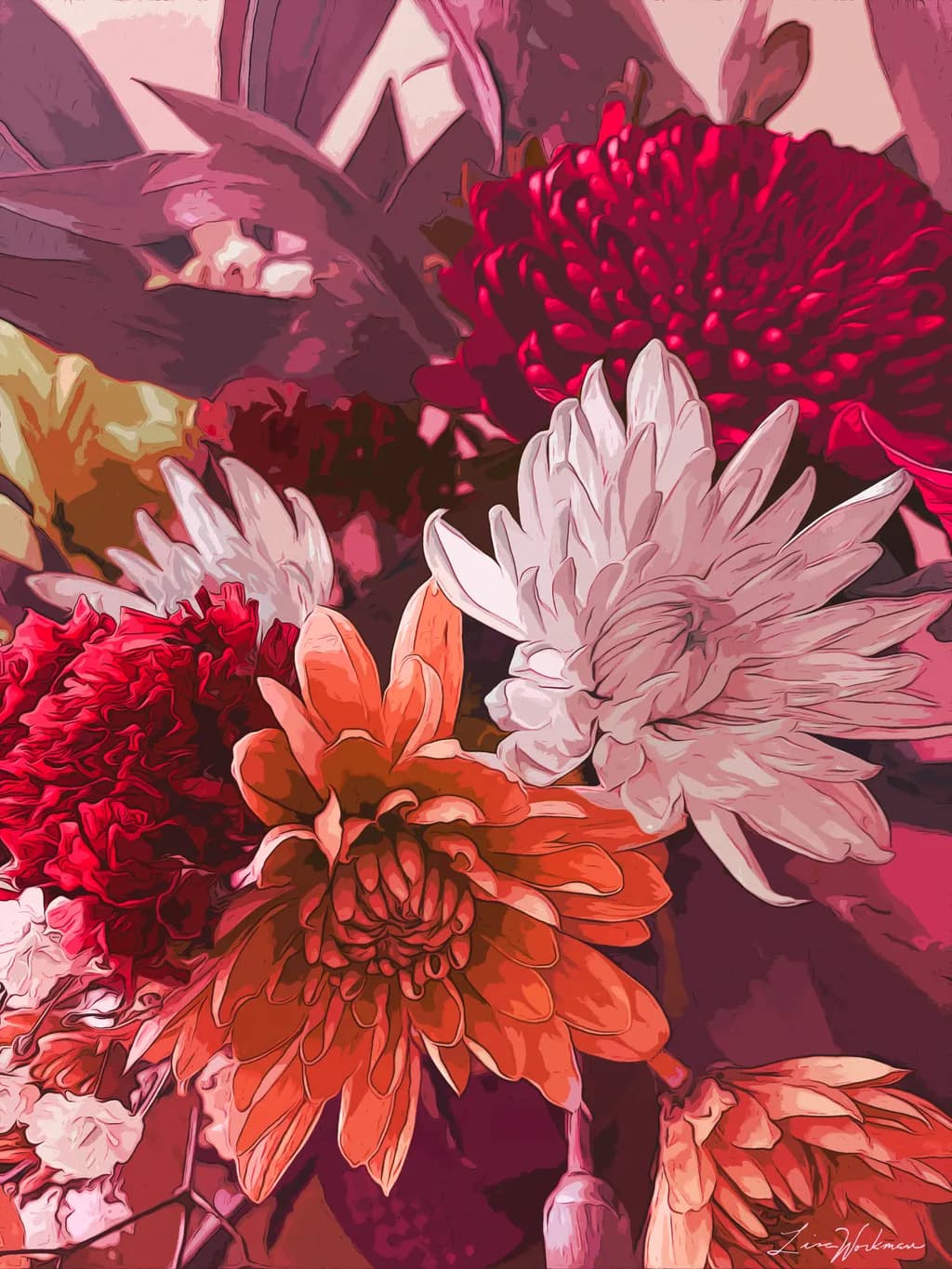 Crimson Blooms
