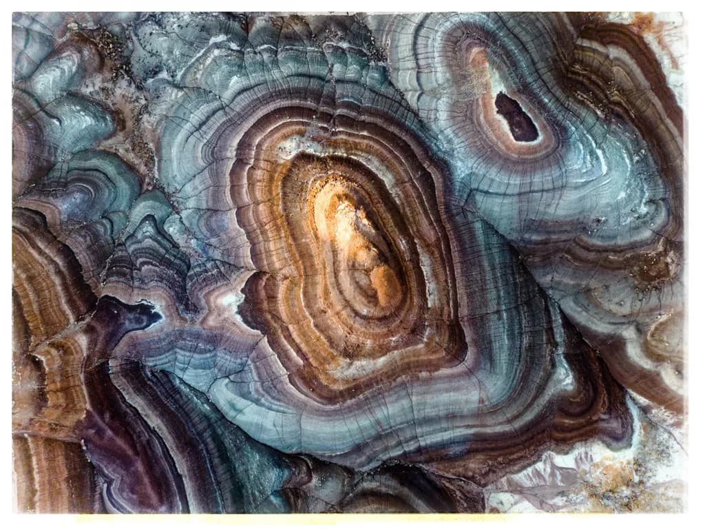 Whispers of the Earth: A Geode's Colorful Journey Through Time