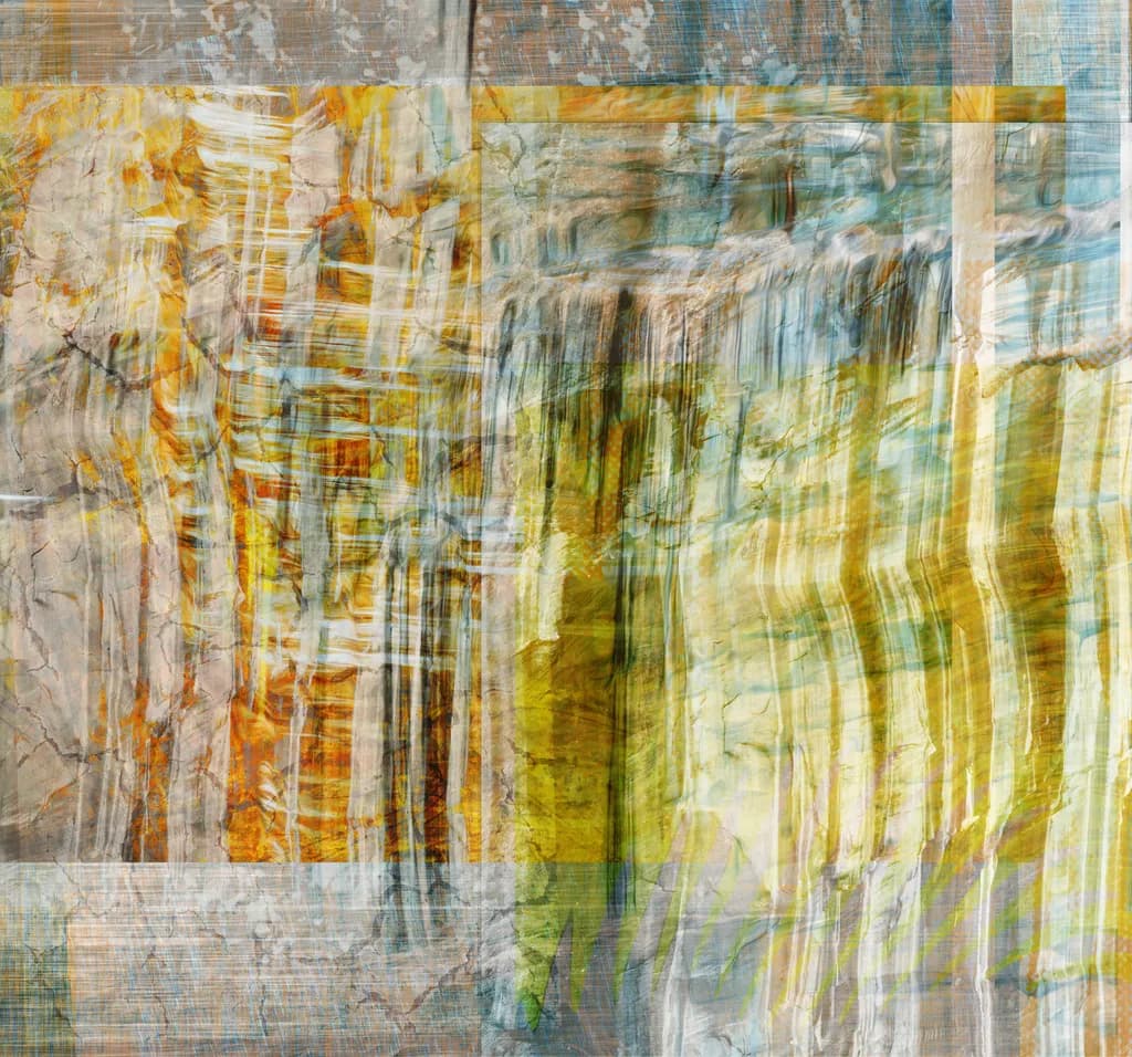 Santa Fe, NM - "Whispers of the Southwest" + Fine Art Photographic Composite Print: A layered exploration of natural patterns and abstraction, reflecting the essence of the American Southwest... Available for gallery exhibition. ©️2024 RRP