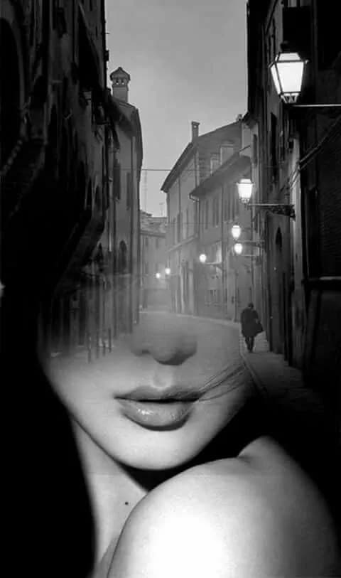 Whispers of the City: A Dreamlike Fusion of Portrait and Urban Landscape