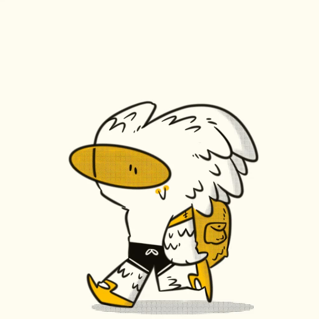 Whimsical Wanderer: The Playful Journey of a Feathered Friend