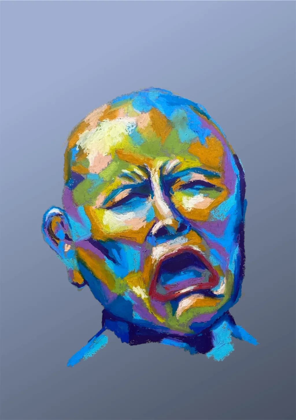 Vivid Expressions: The Colorful Cry of Emotion
