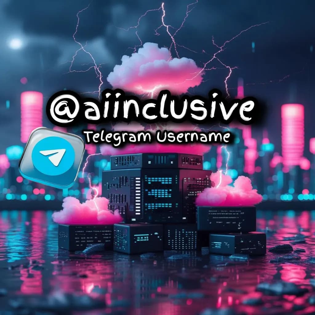 Neon Storm: A Futuristic Urban Dreamscape in Technology and Clouds