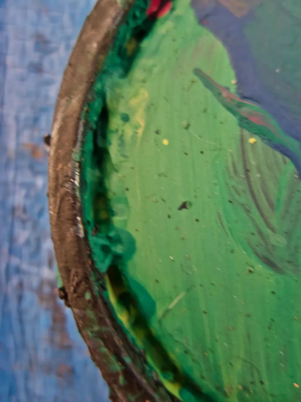 Vibrant Whispers: An Abstract Exploration of Color and Texture in Paint