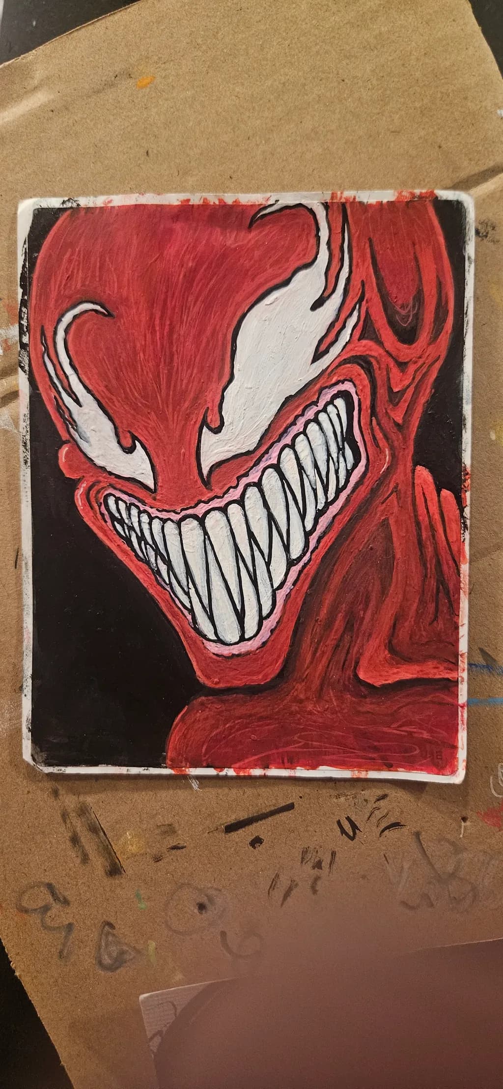Vibrant Grotesque: The Menacing Smile of Red Fury