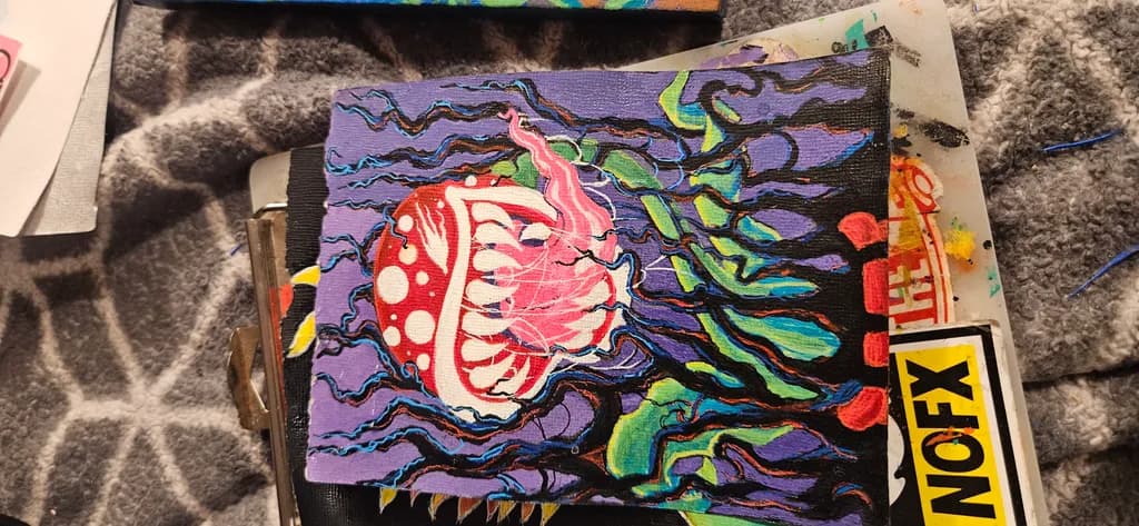 Whimsical Venom: A Colorful Encounter with Nature's Mischief