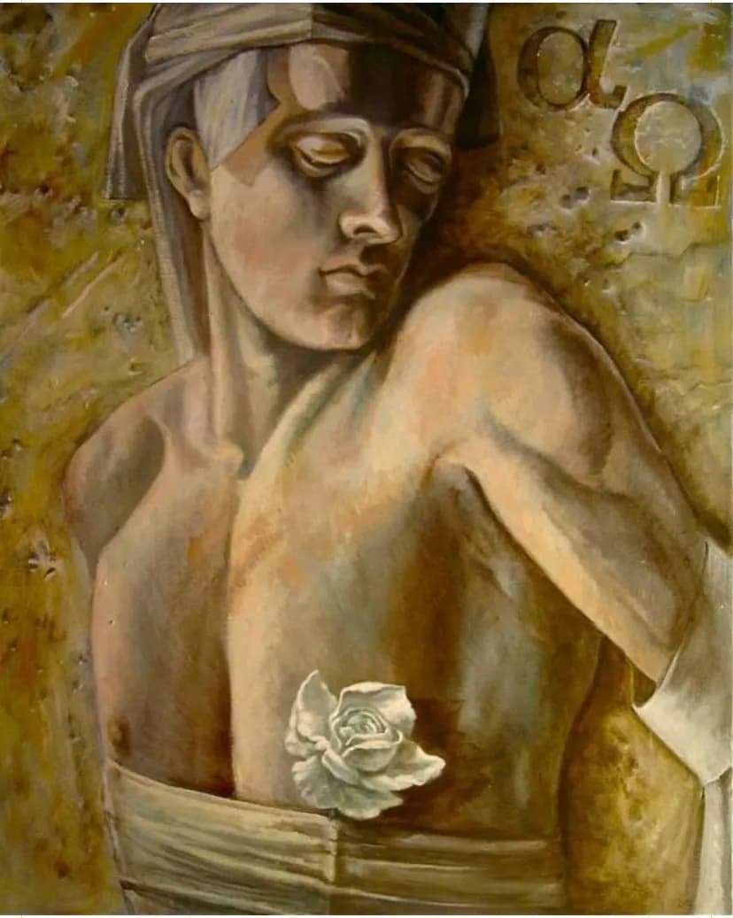 Ethereal Embrace: A Contemplative Journey Through Abstract Floral Expressionism