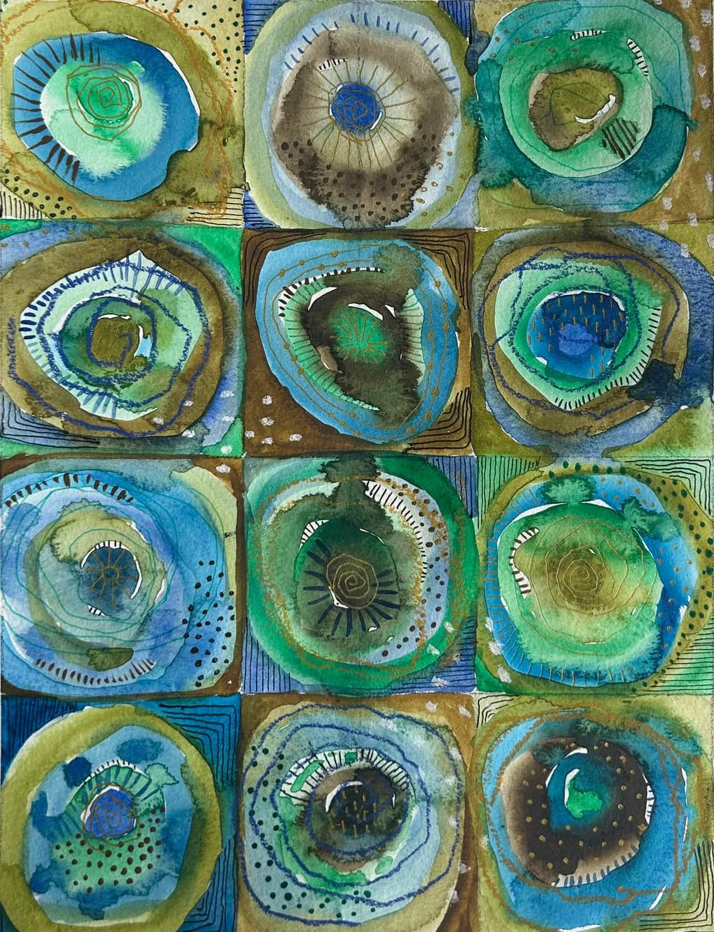 Concentric Garden Tiles