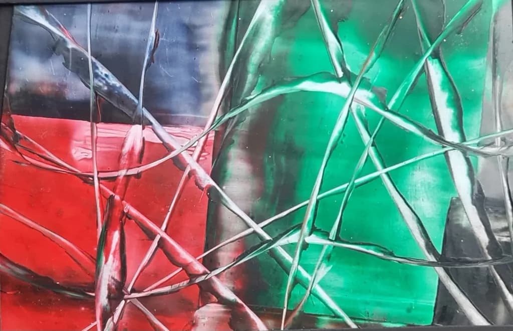 Vibrant Intersections: A Dance of Color and Form