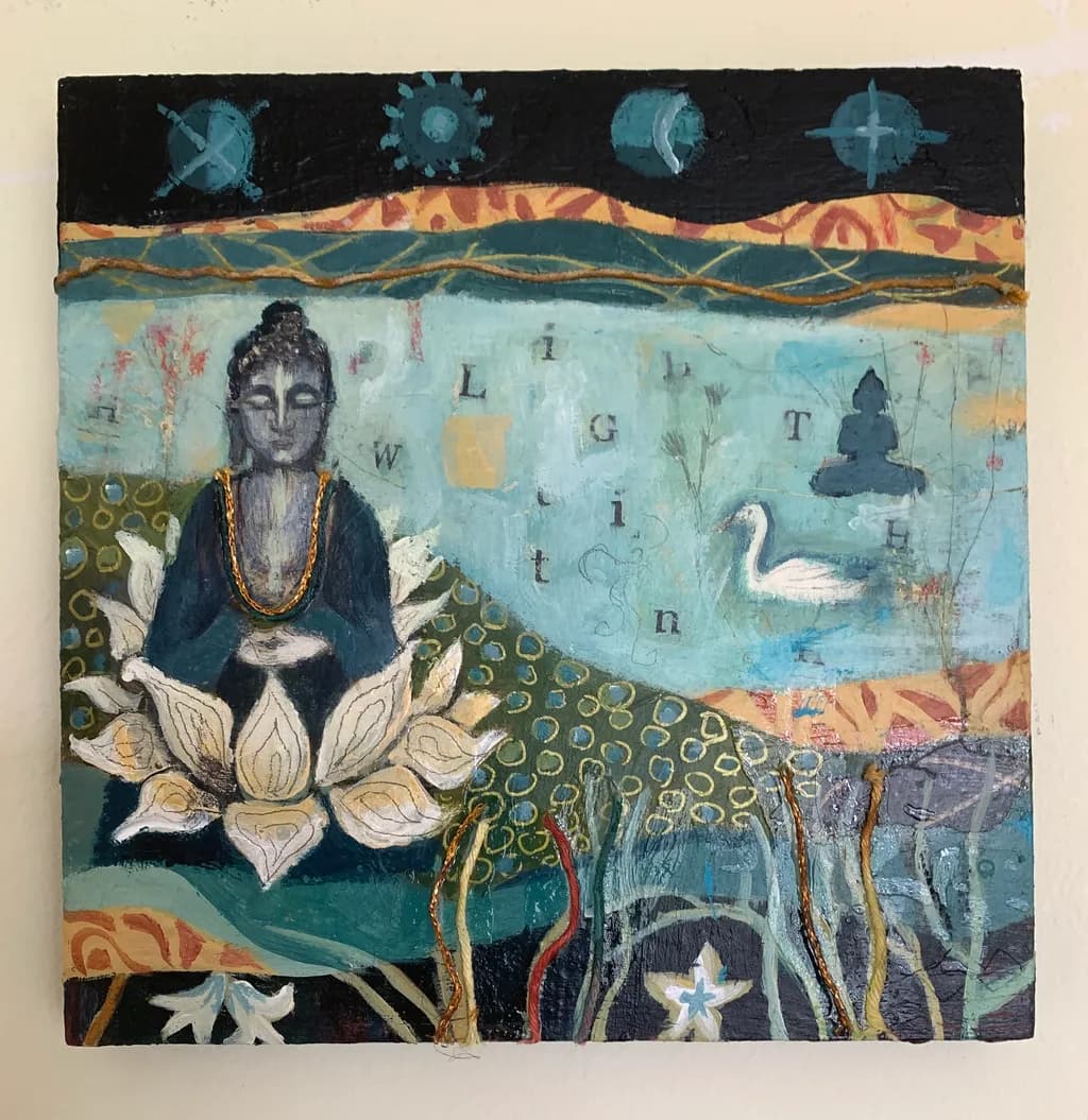 Serenity in Bloom: A Meditative Journey Through Light and Nature