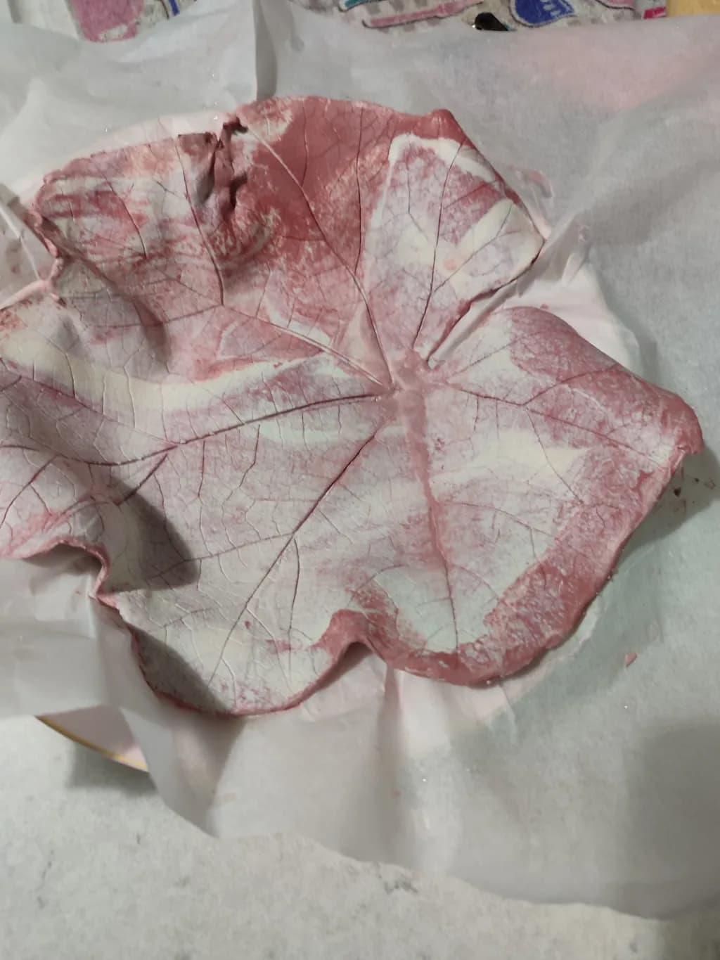 Whispers of Nature: A Textured Leaf Sculpture in Earthy Hues