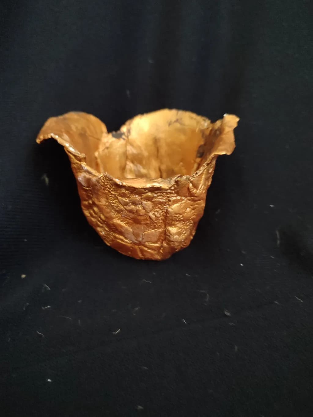 Golden Elegance: A Handcrafted Artisanal Bowl for Unique Home Decor