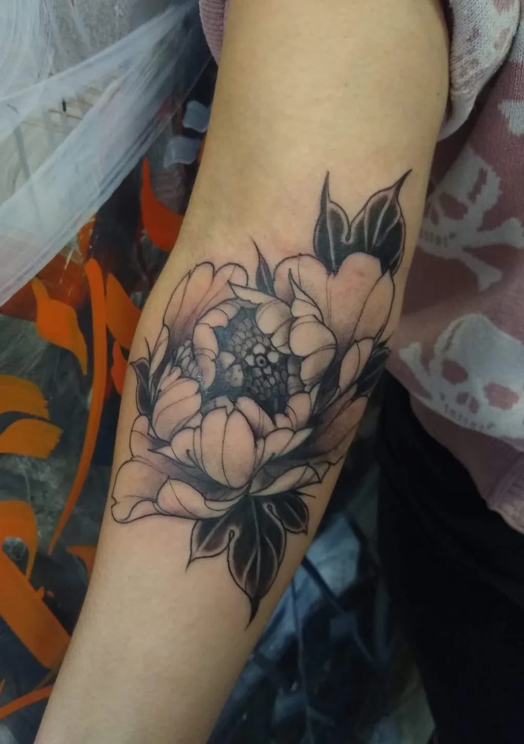Ethereal Blossom: A Delicate Floral Tattoo Design