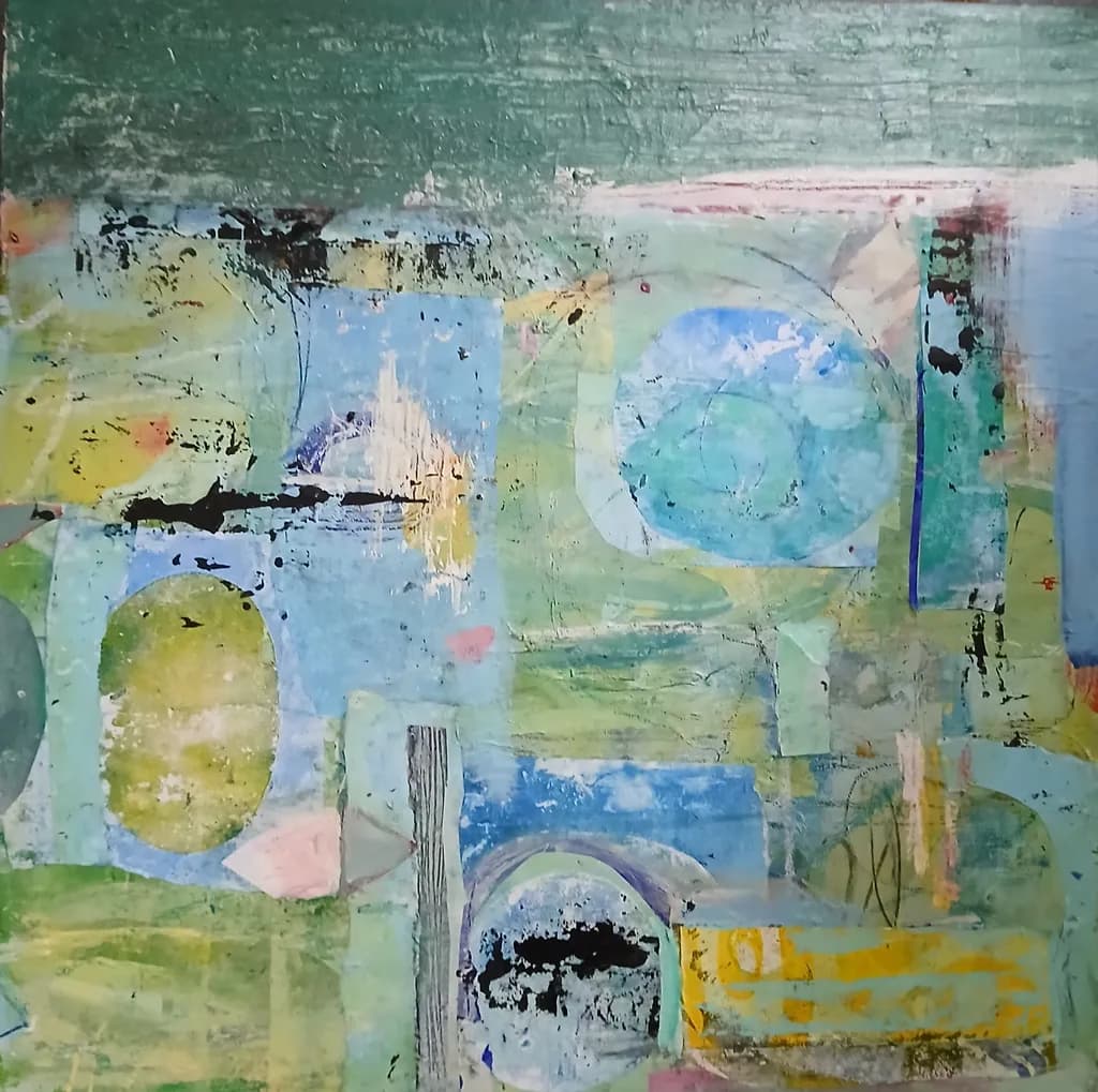 Whispers of Color: An Abstract Journey Through Shapes and Textures