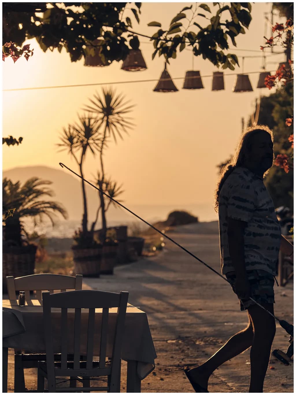 Golden Hour Stroll: A Serene Evening by the Sea