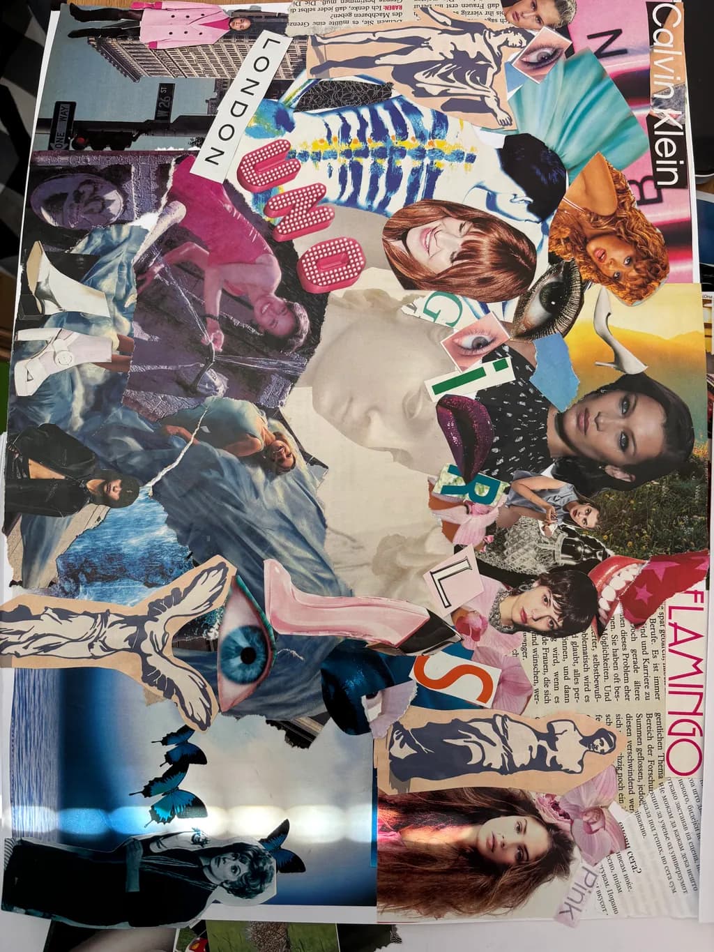 Eclectic Visions: A Kaleidoscope of Fashion, Nature, and Identity in Collage Art