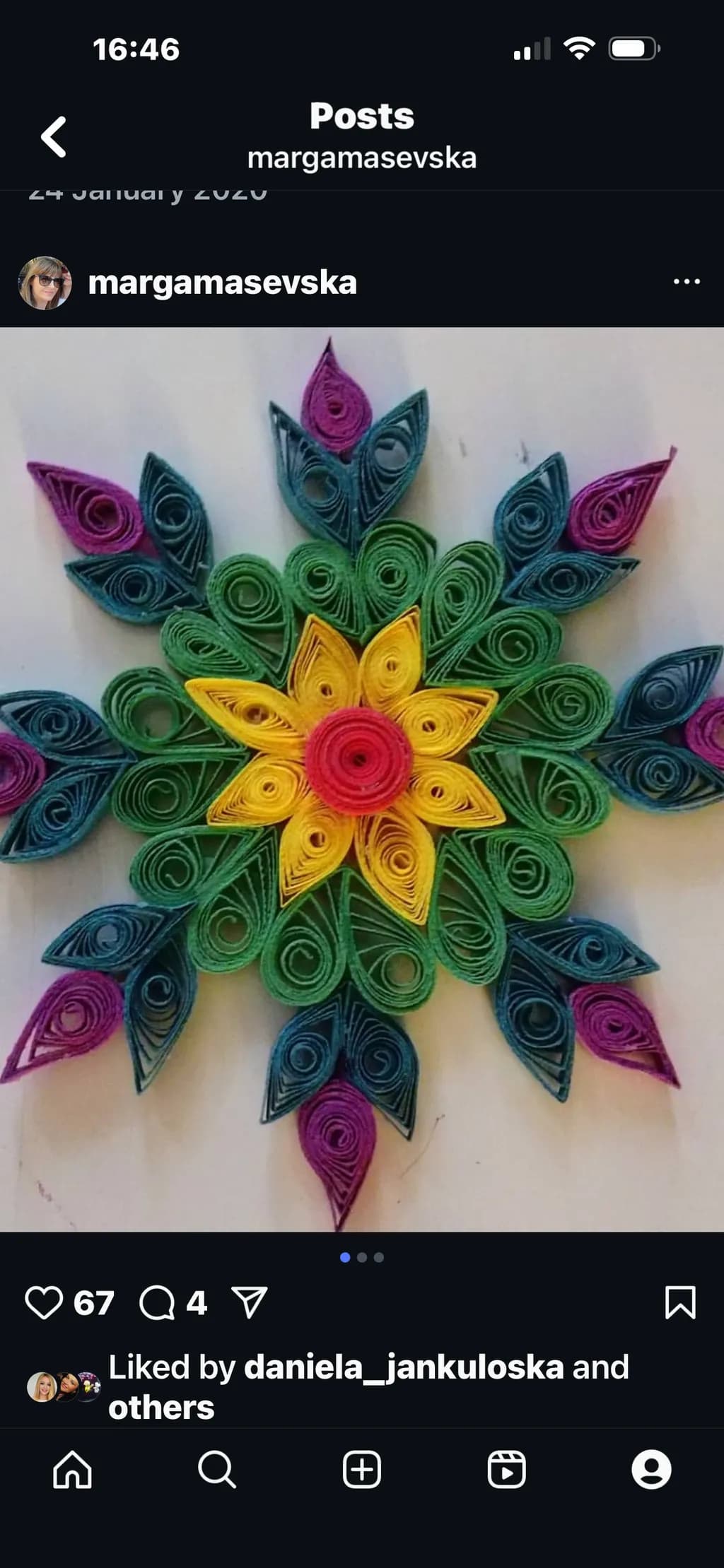 Colorful Quilling Blossom
