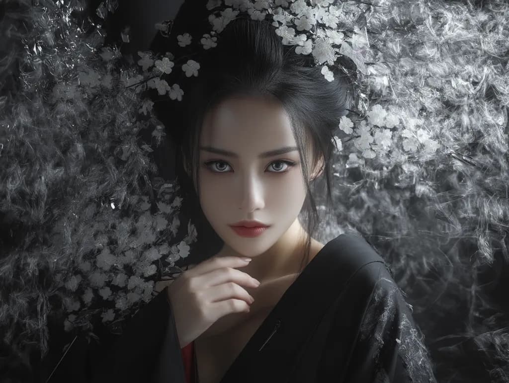 Japanese Oiran Portrait
