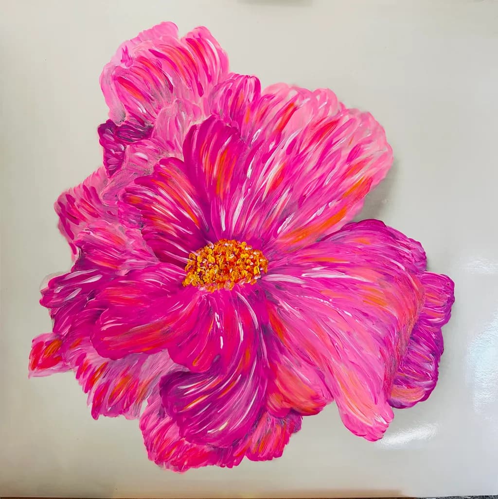 Vibrant Blossom: A Lush Pink Floral Symphony