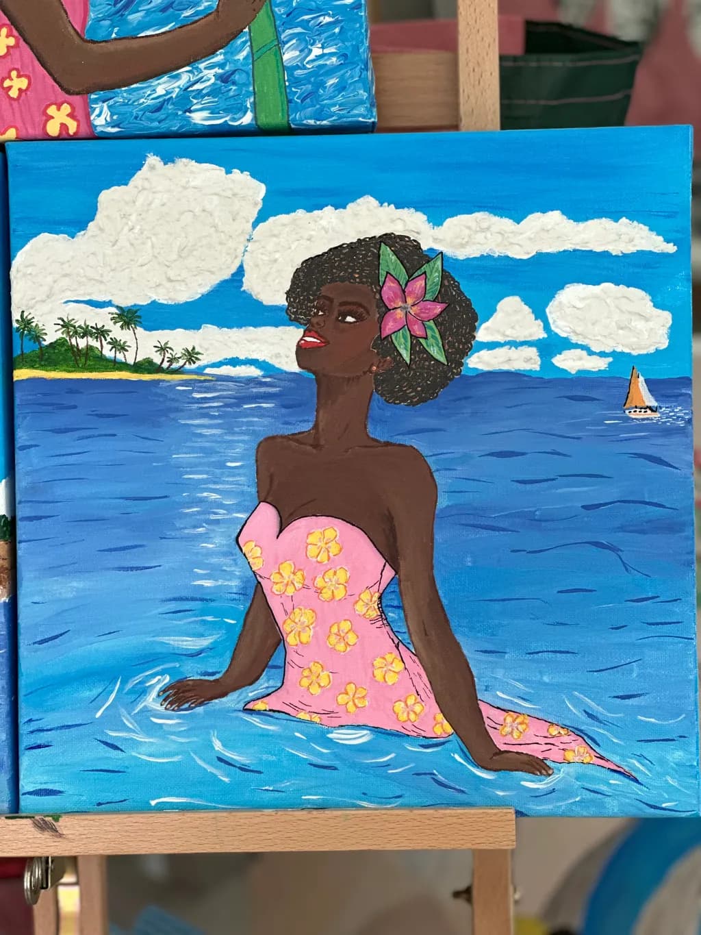 Tropical Serenity: A Colorful Portrait of Beach Bliss