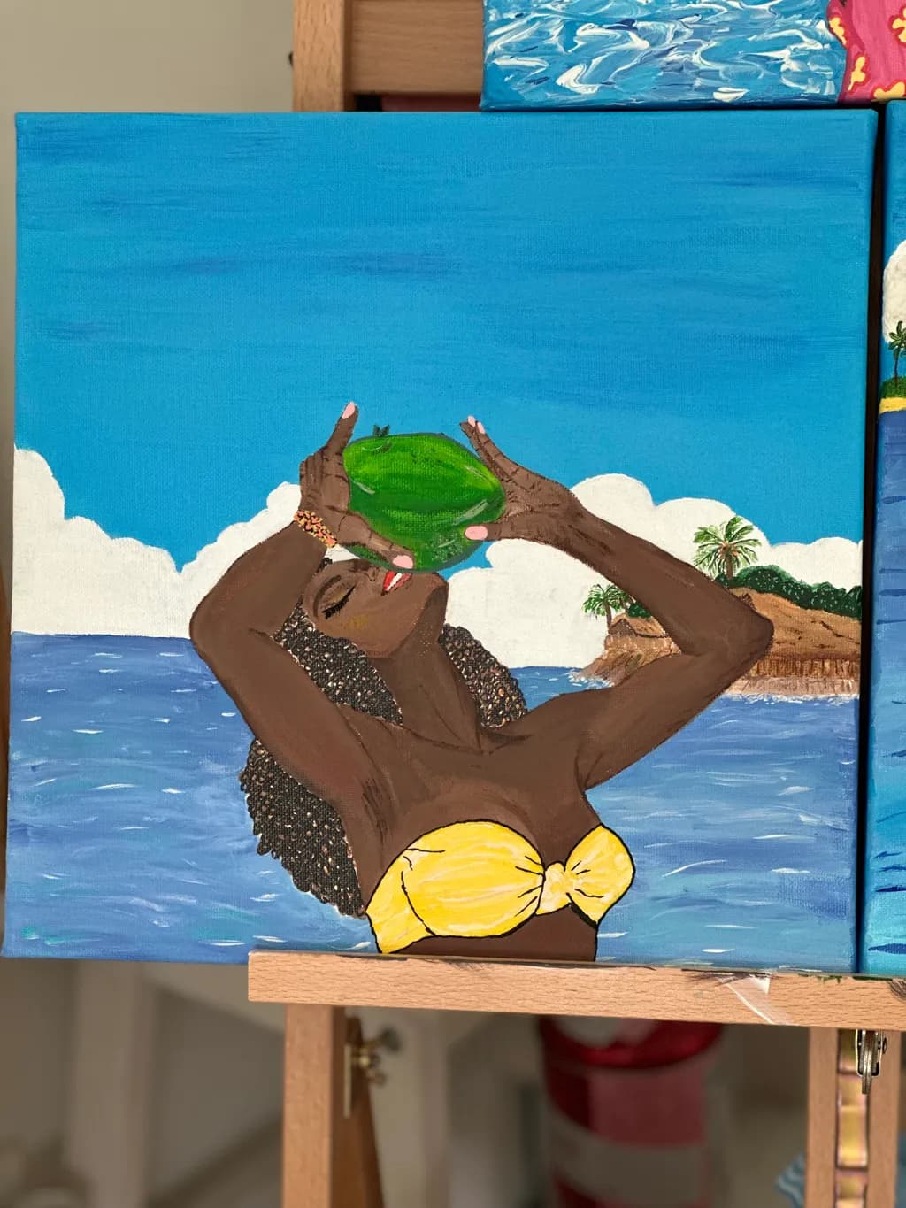 Tropical Bliss: Embracing Freedom and Relaxation by the Sea