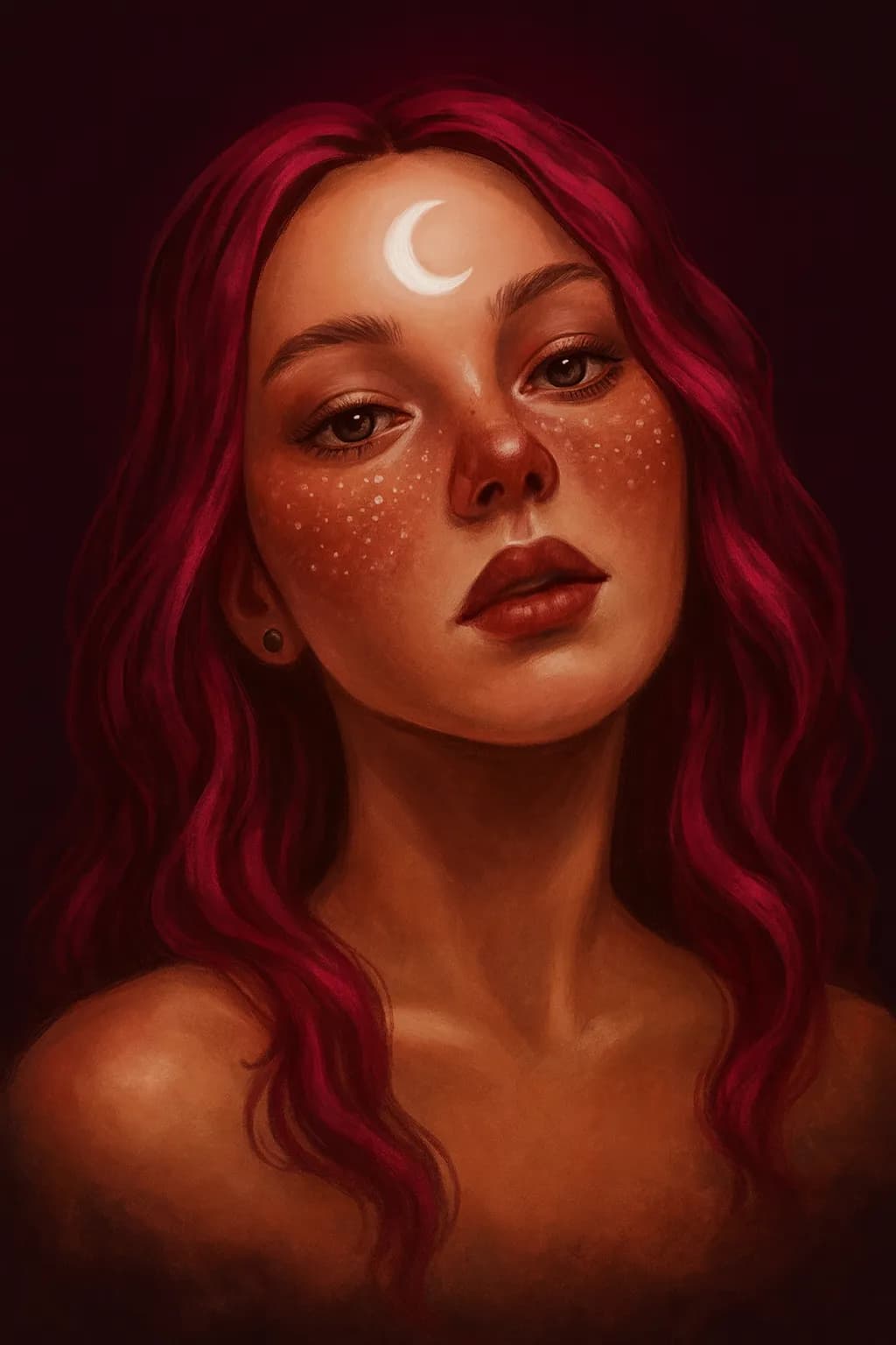 Celestial Beauty: A Portrait of Mystique and Grace