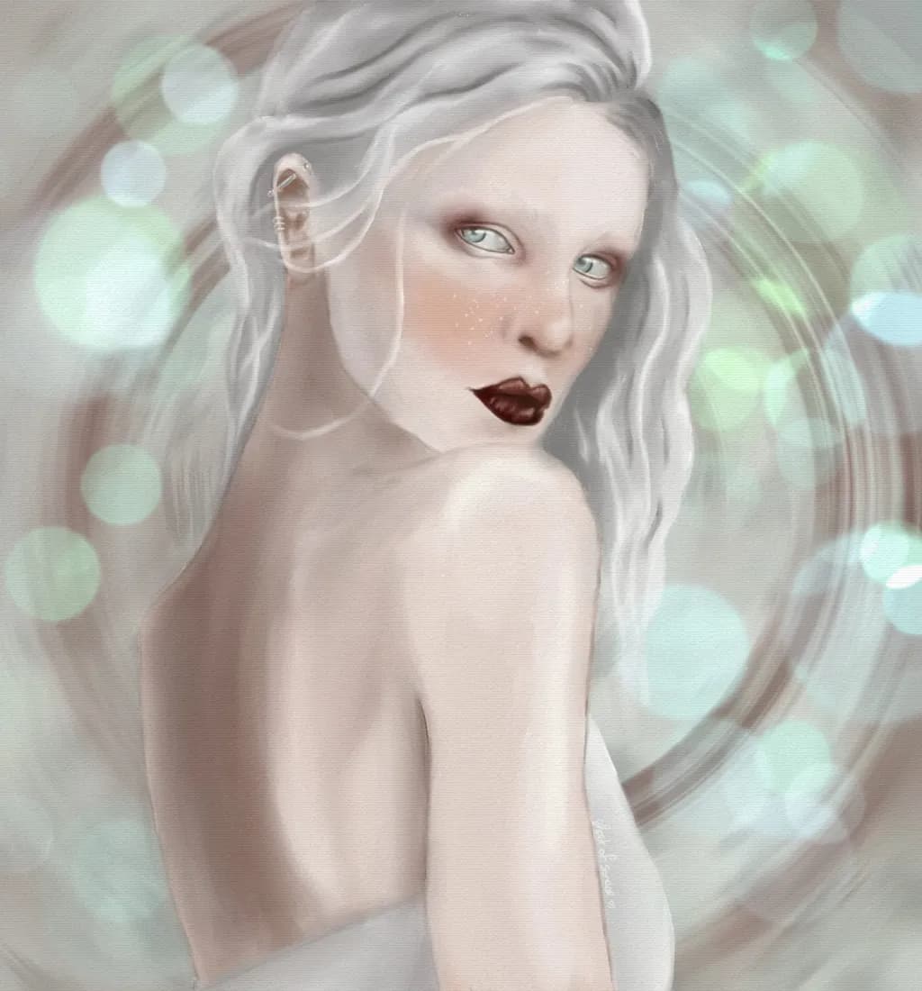 Whispers of Elegance: A Dreamy Portrait of Ethereal Beauty