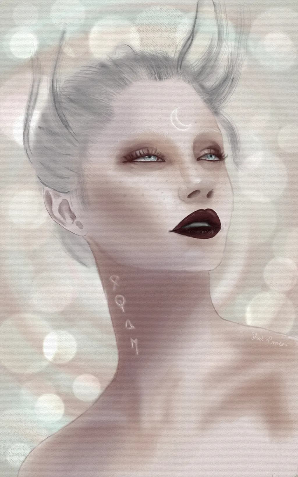 Ethereal Elegance: A Dreamlike Portrait of Mystique and Grace