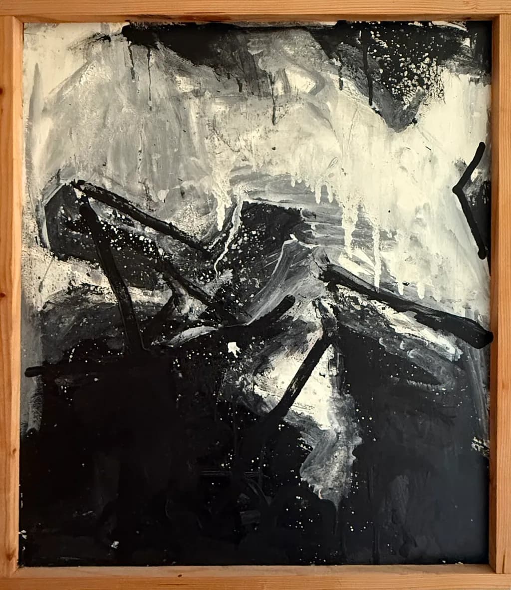 Abstract Black and White Contrast