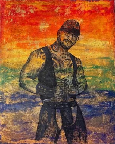 Vibrant Masculinity: A Tattooed Portrait Celebrating Expression and Strength