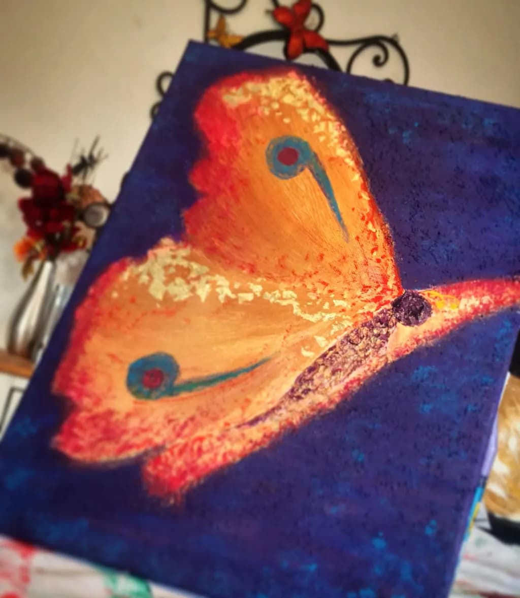 Whispers of Color: An Abstract Butterfly Dance in Vibrant Hues