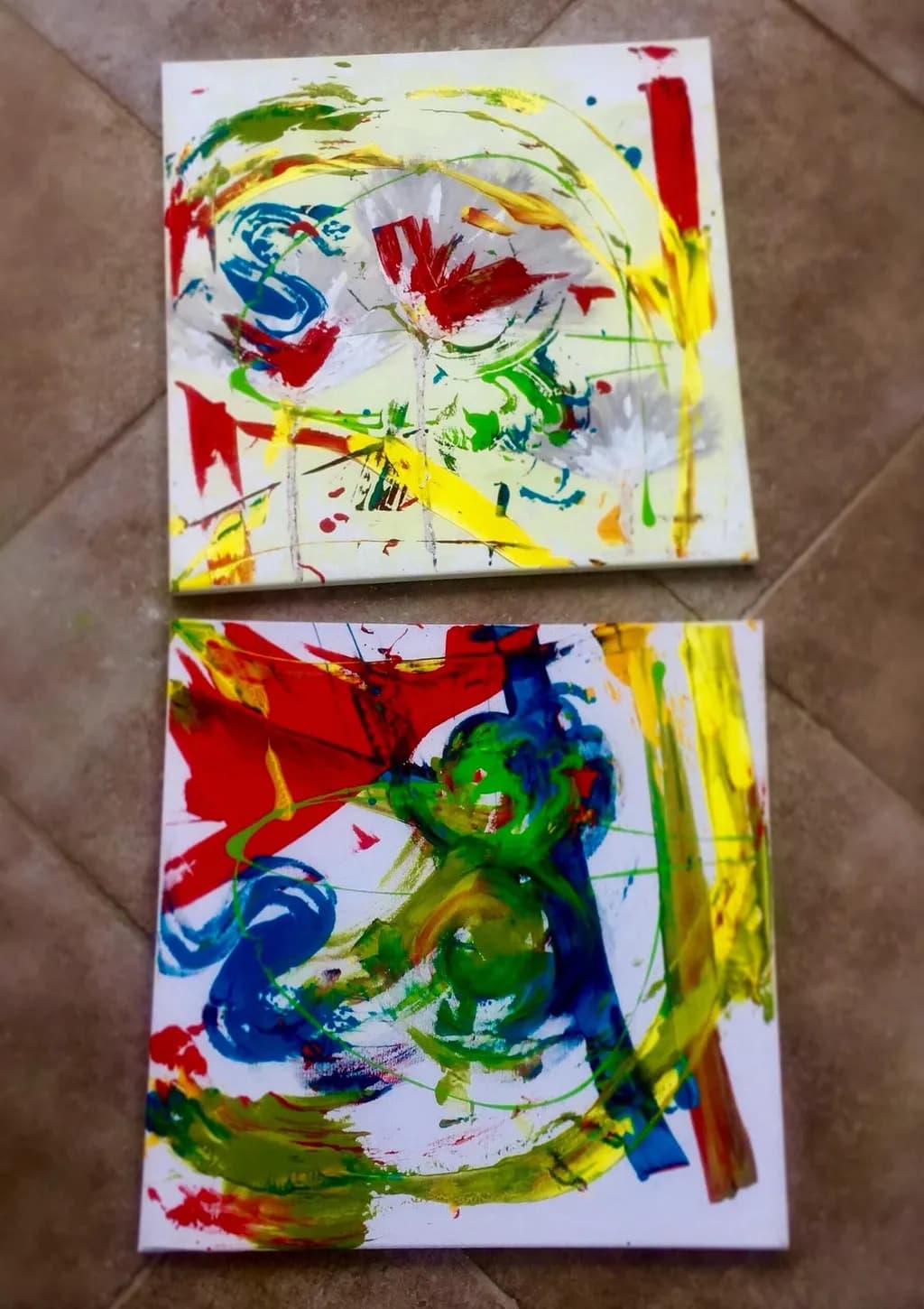 Vibrant Whirlwind: An Abstract Expression of Color and Emotion