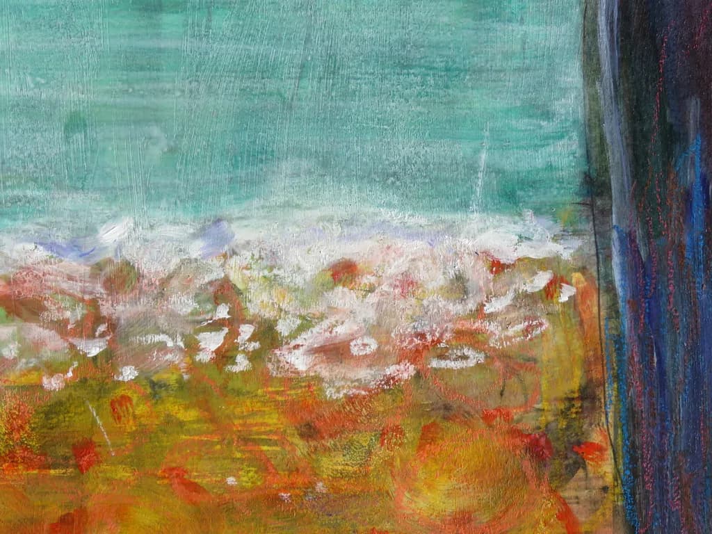 Whispers of Color: An Abstract Landscape of Emotion and Texture