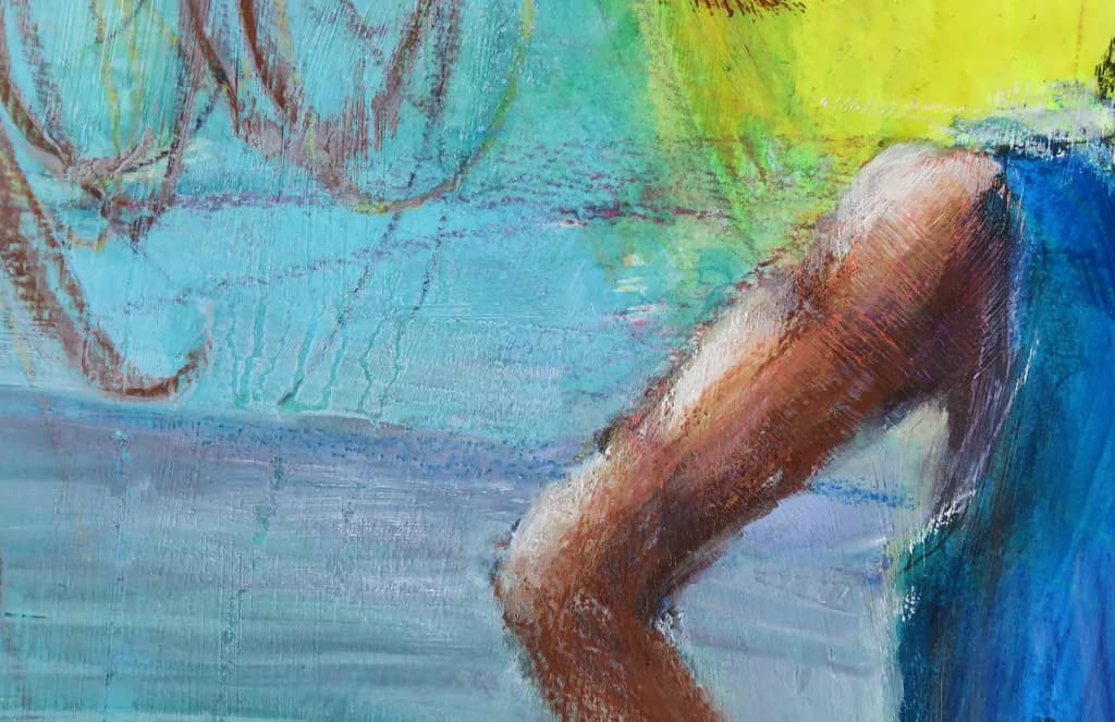 Vibrant Embrace: A Dance of Color and Form in Abstract Expressionism