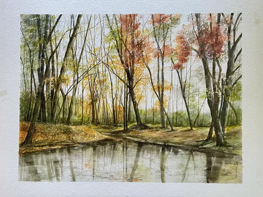 Whispers of Autumn: A Tranquil Reflection in Nature's Embrace