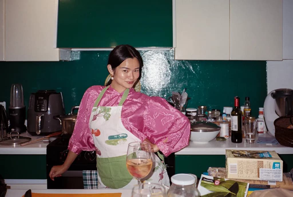 Culinary Charm: A Playful Portrait of Home Cooking and Style