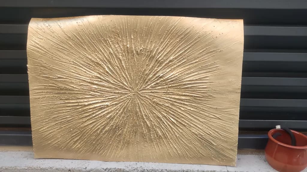 Radiant Echoes: A Golden Burst of Texture and Light