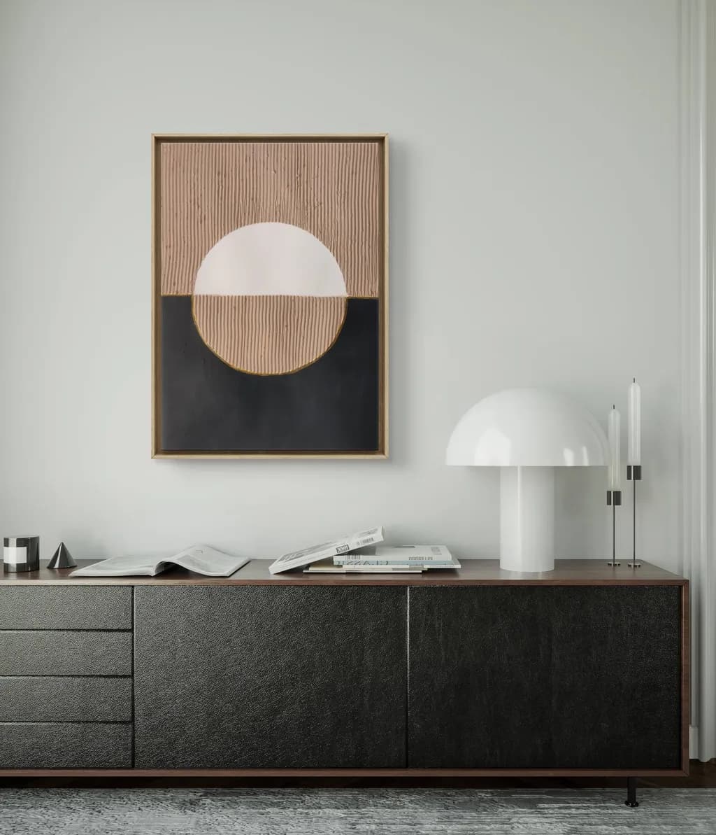 Serene Geometry: A Minimalist Exploration of Form and Color in Modern Art