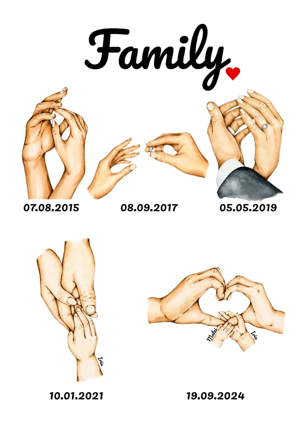 Embracing Family: A Timeless Connection Through Hands