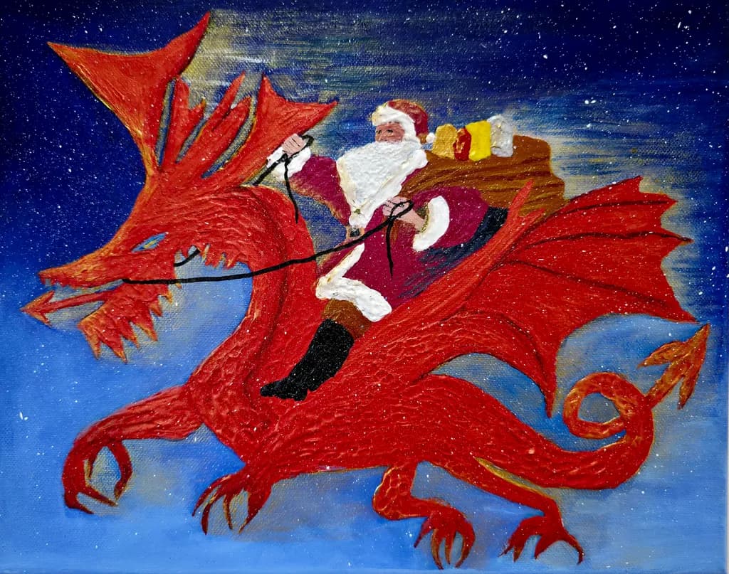 Santa Rides to Cymru