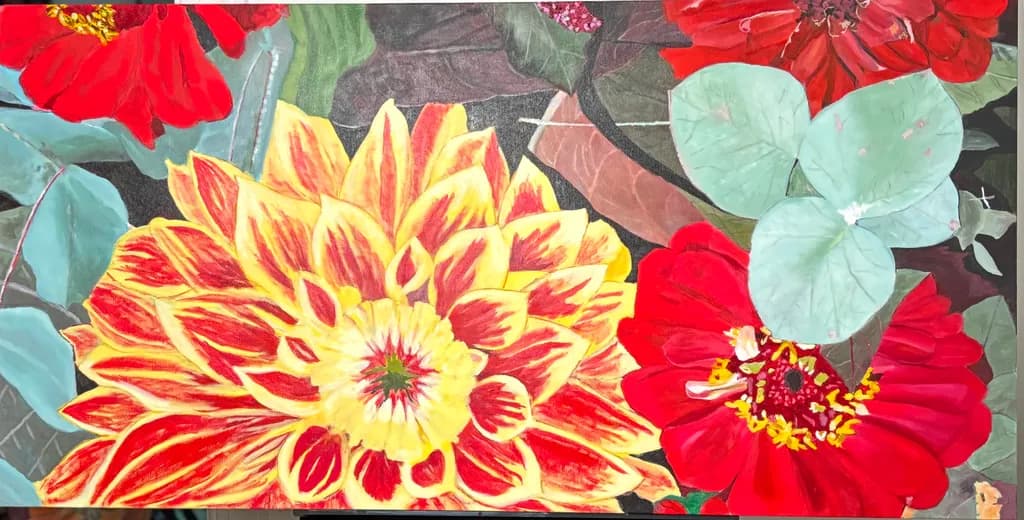 Vibrant Blossoms: A Celebration of Colorful Floral Harmony