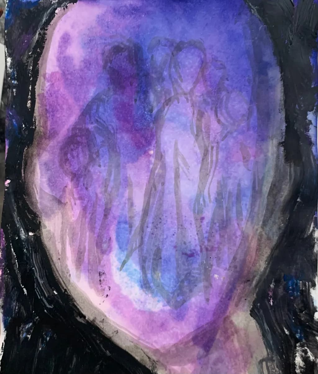 Ethereal Echoes: A Colorful Journey Through Abstract Layers