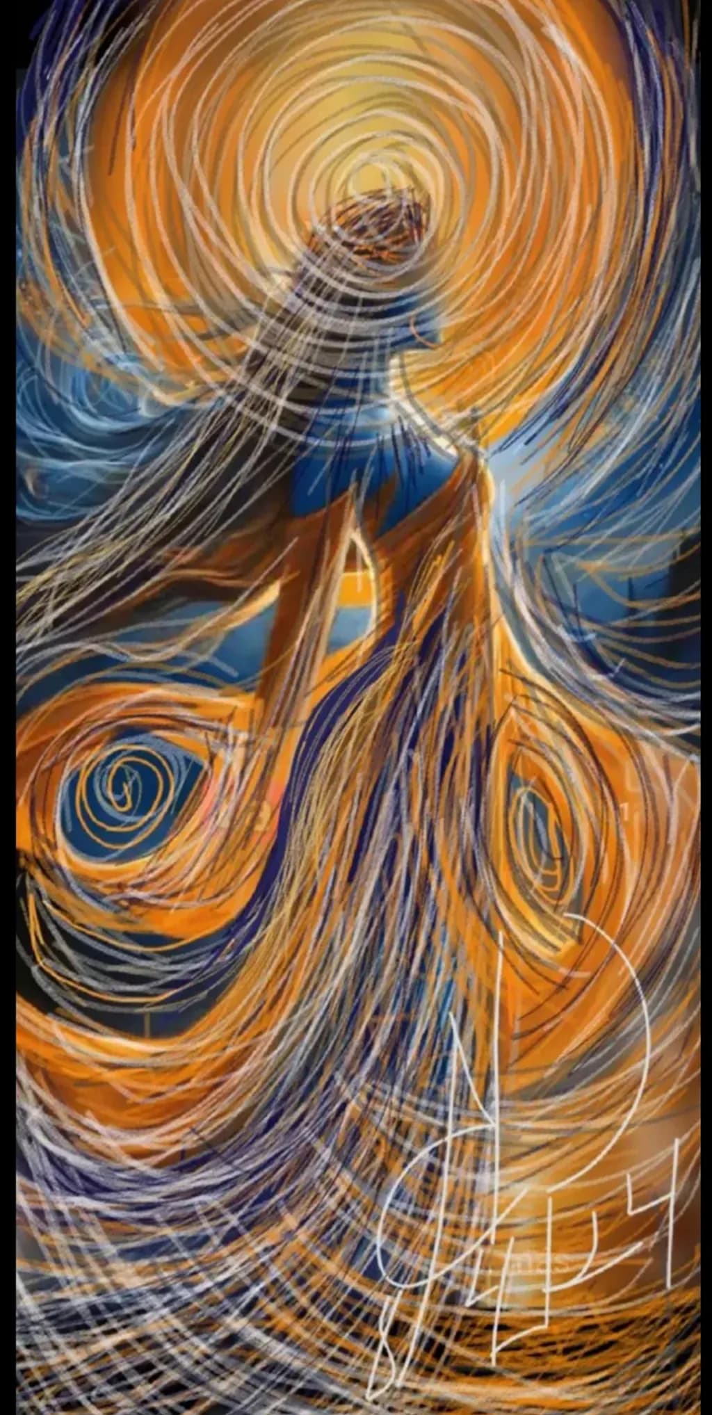 Vibrant Whirlwind: An Abstract Dance of Color and Motion