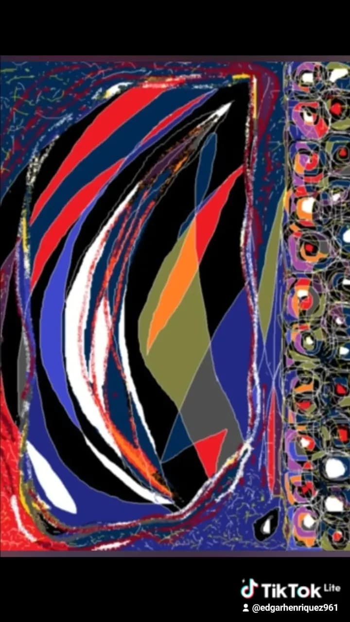 Vibrant Whirlwind: A Dance of Color and Form